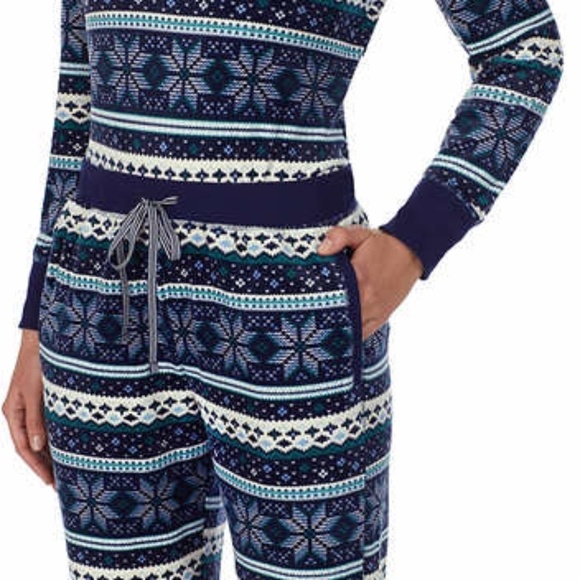 New Nautica 2-piece PJ Set Blue Fairisle 3X - Picture 5 of 13